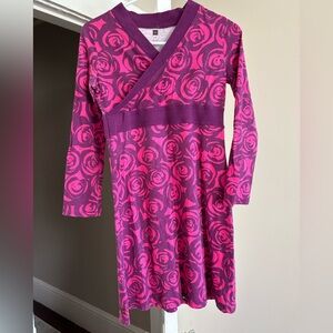 Tea Collection Pink and Purple Floral Kids Dress